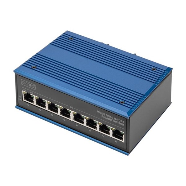 Industrial 8-Port Gigabit PoE Switch DIN