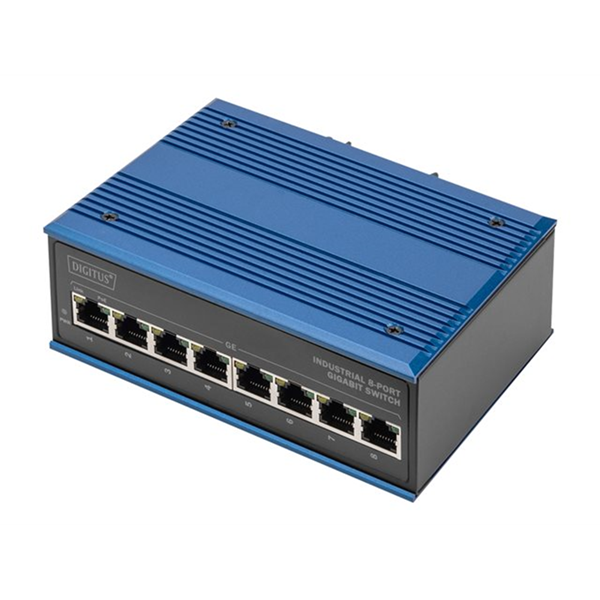 Industrial 8-Port Gigabit PoE Switch DIN
