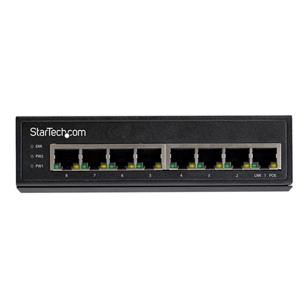 Industrial 8-port PoE Ethernet switch