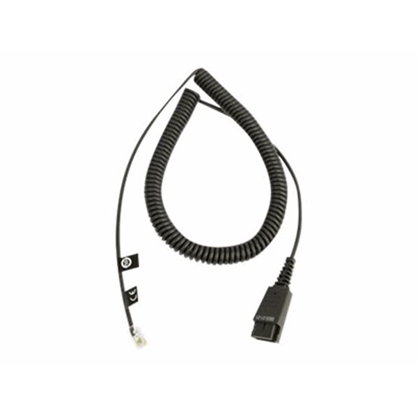 Jabra QD Cord to RJ10  coiled Jabra QD Cord to RJ10  coiled