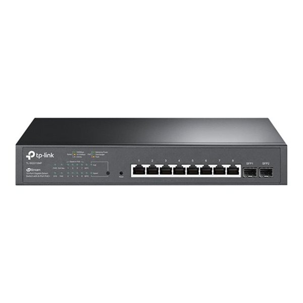 JetStream 10-Port Gigabit Smart Switch with 8-Port P oE+