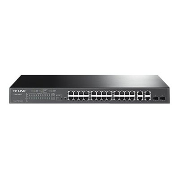 JetStream 24-Port 10/100 Mbps + 4-Port Gigabit Smart  Switch with 24-Port PoE+