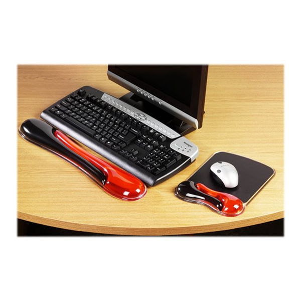 K/Crystal Gel Mouse Pad/Wave red+black
