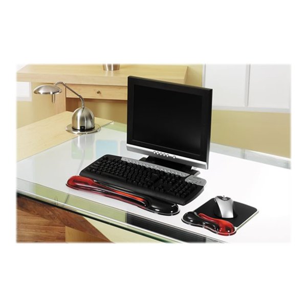 K/Crystal Gel Mouse Pad/Wave red+black