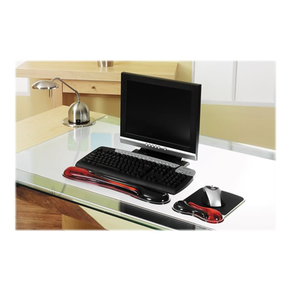 K/Crystal Gel Mouse Pad/Wave red+black K/Crystal Gel Mouse Pad/Wave red+black