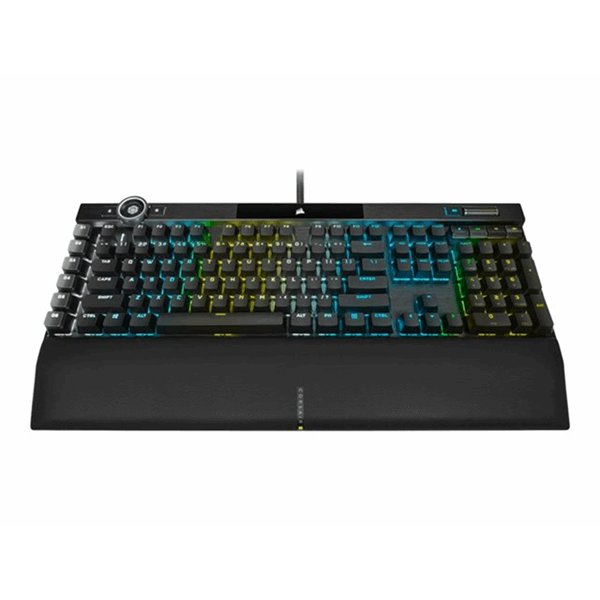 K100 RGB Optical-Mechanical Gaming Keyboard  Backlit RGB LED  CORSAIR OPX RAPIDFIRE  Black PBT Keycaps QWERTY