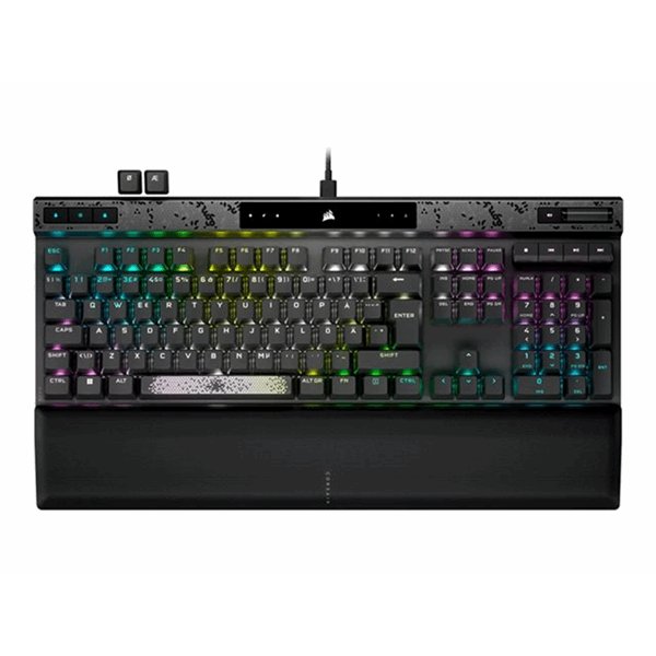 K70 MAX RGB Magnetic-Mechanical Gaming Keyboard Backlit RGB LED CORSAIR MGX Black Black PBT Keycaps (CH-910961G-NA)