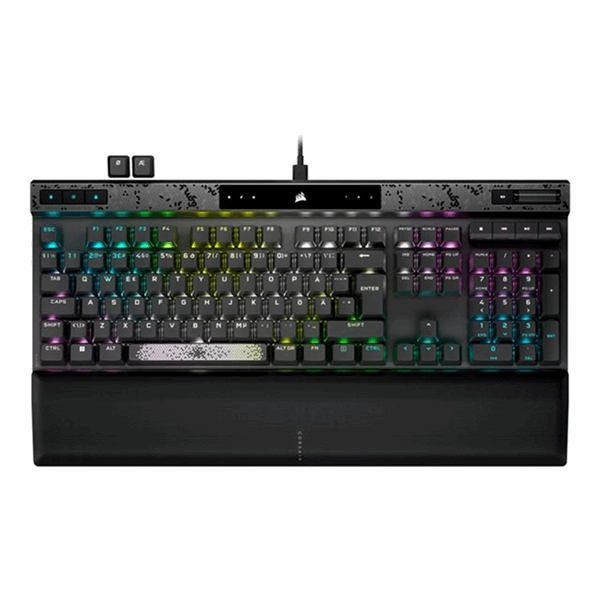 K70 MAX RGB Magnetic-Mechanical Gaming Keyboard Backlit RGB LED CORSAIR MGX Black Black PBT Keycaps (CH-910961G-NA)