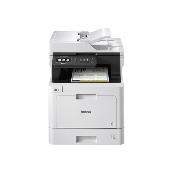 Kleur A4 AIO laserprinter. 31ppm. (z/w/kleur). 512mb. 250 vel papierlade uitbreidbaar. 9.3cm touch s