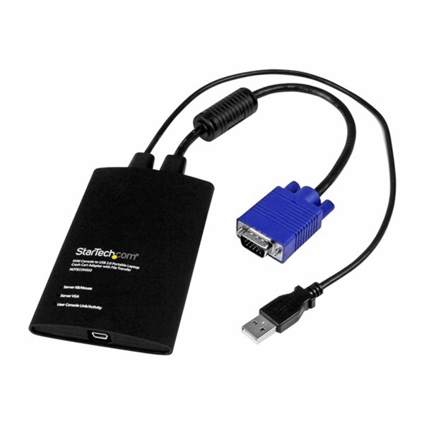 KVM Portable Crash Cart w/File Transfer