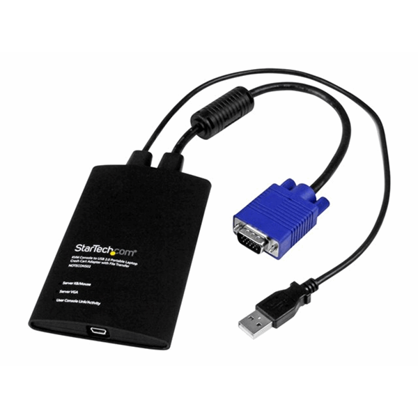 KVM Portable Crash Cart w/File Transfer