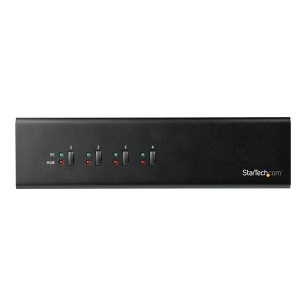 KVM Switch - 4 Port - Dual DVI - USB Hub