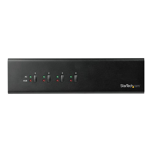 KVM Switch - 4 Port - Dual DVI - USB Hub