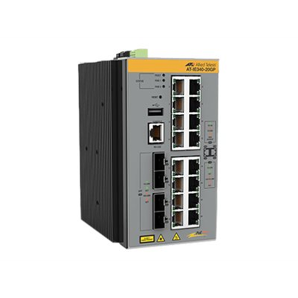 L3 Industrial Ethernet Switch  16x 10/100/1000-T PoE+  4x SFP Ports