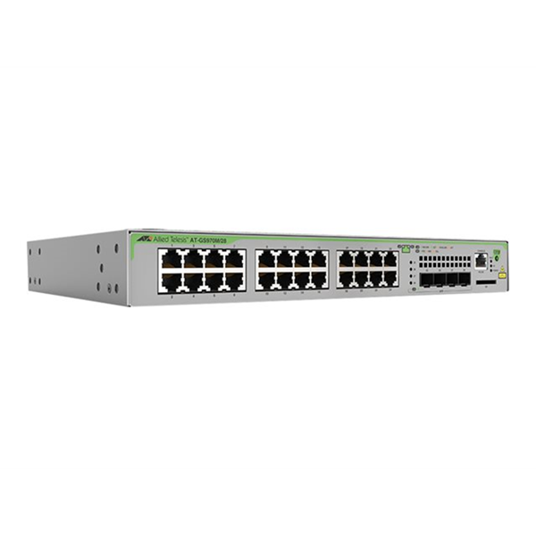 L3 switch with 24 x 10/100/1000T ports and  4 x 100/1000X SFP ports