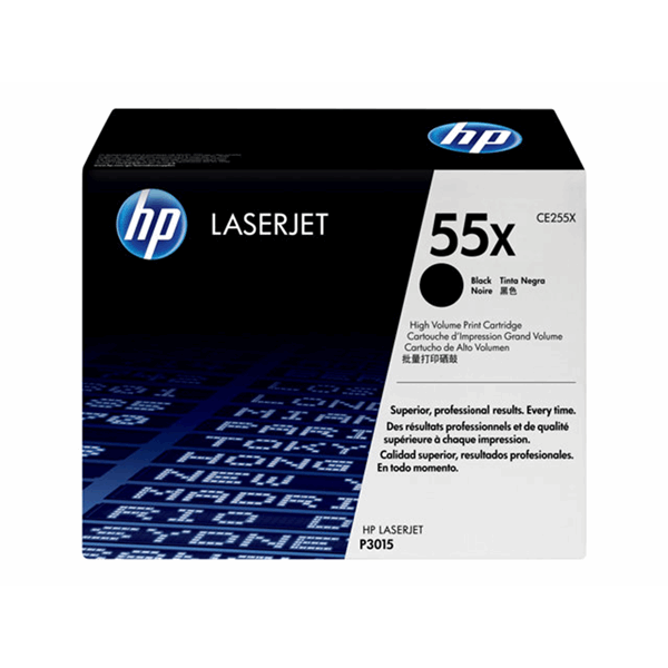 LaserJet CE255XD originele toner cartridge zwart high capacity 2-pack