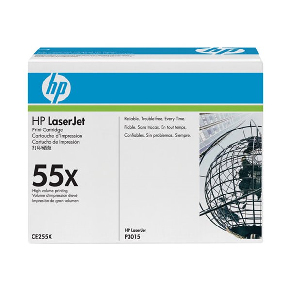 LaserJet CE255XD originele toner cartridge zwart high capacity 2-pack