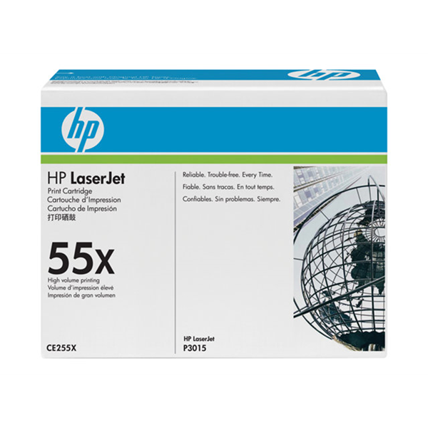 LaserJet CE255XD originele toner cartridge zwart high capacity 2-pack