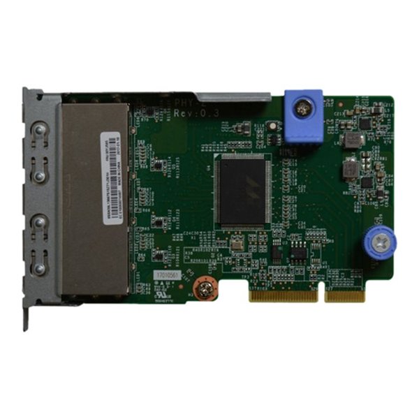 Lenovo ThinkSystem - netwerkadapter - LAN-on-motherboard (LOM) - Gigabit Ethernet x 4 Lenovo ThinkSystem - netwerkadapter - LAN-on-motherboard (LOM) - Gigabit Ethernet x 4