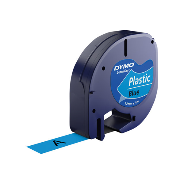 LETRATAG TAPE PLASTIC BLAUW