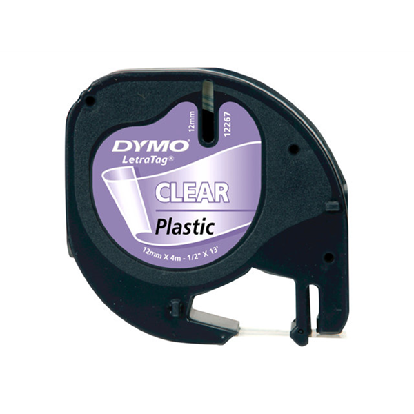 LETRATAG TAPE PLASTIC TRANSPARANT