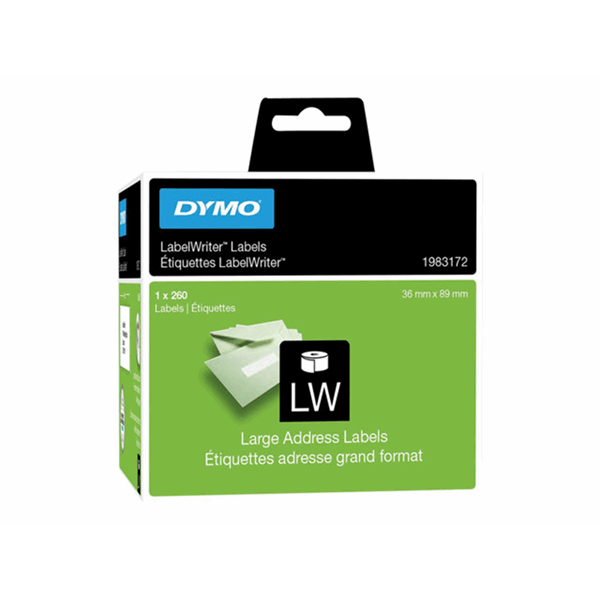 LW GROOT ADRESETIKET 36*89MM (1X260) LW GROOT ADRESETIKET 36*89MM (1X260)