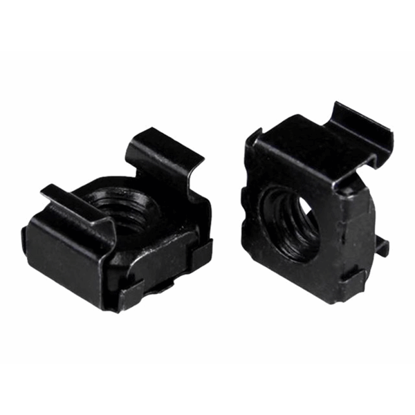 M6 Cage Nuts - 100 Pack Black