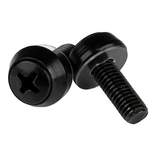 M6 Mounting Screws - 50 Pack Black