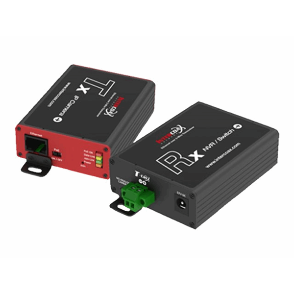 Media converter set Ethernet(PoE+) Twisted-Pair