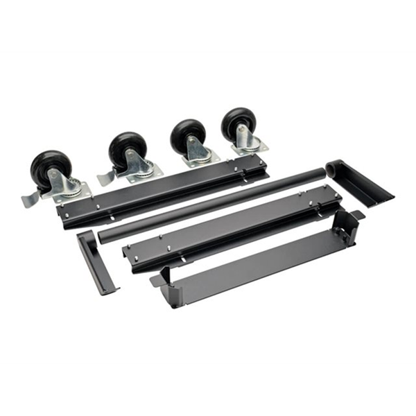 Mobile Cart Conversion Kit with Handle Casters and Power Cord Manager for Tablet Chromebook Charging Stations
