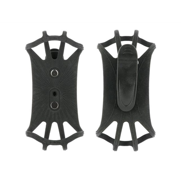 Mobilis - riemclip voor mobiele telefoon - universieel, 90° draaibaar, met siliconen houder