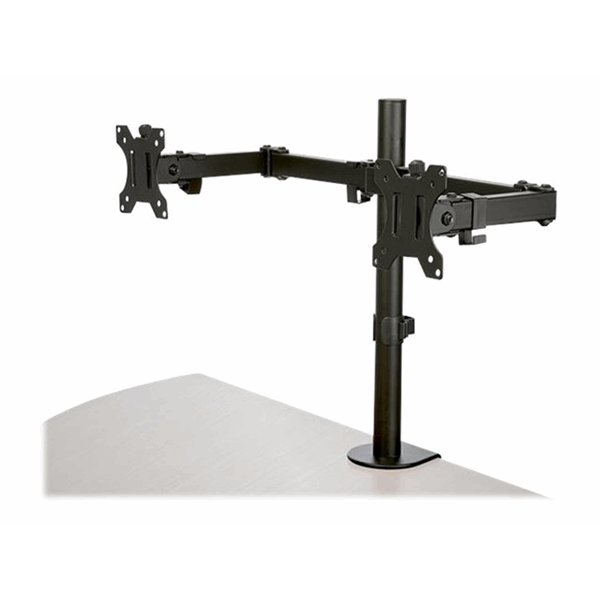 Monitor Arm - Dual - Crossbar - Steel