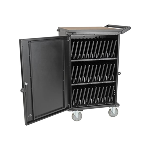 Multi-Device Charging Cart 36 AC Outlets Chromebooks and Laptops 230V BS 1363 Black