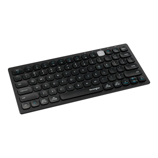 Multi-Device Dual Wireless Compact Keyboard - Black (Pan Nordic)