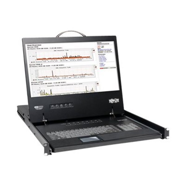 NetController 8-Port 1U Rack-Mount Console KVM Switch with 19-in. LCD