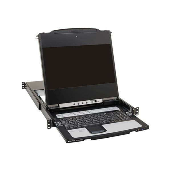 NetDirector 16-Port DisplayPort KVM Switch Console with 17 in. LCD Dual Rail 1URack-Mount