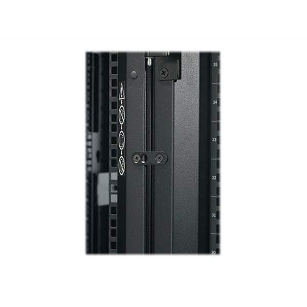 NetShelter SX 48U 600mm Wide x 1200mm Deep Enclosure with Roof No Doors or Sides Black