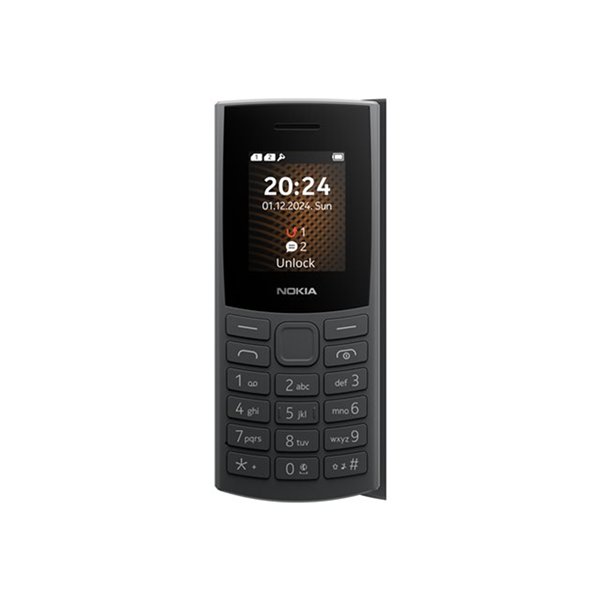 Nokia 105 4G 2nd Edition - houtskool - 4G functionele telefoon - 48 MB - GSM