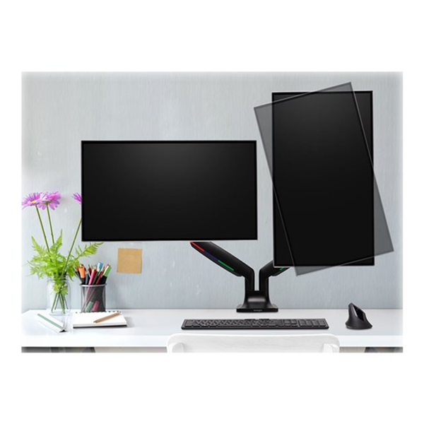 One-Touch Height Adjust Dual MonitArm