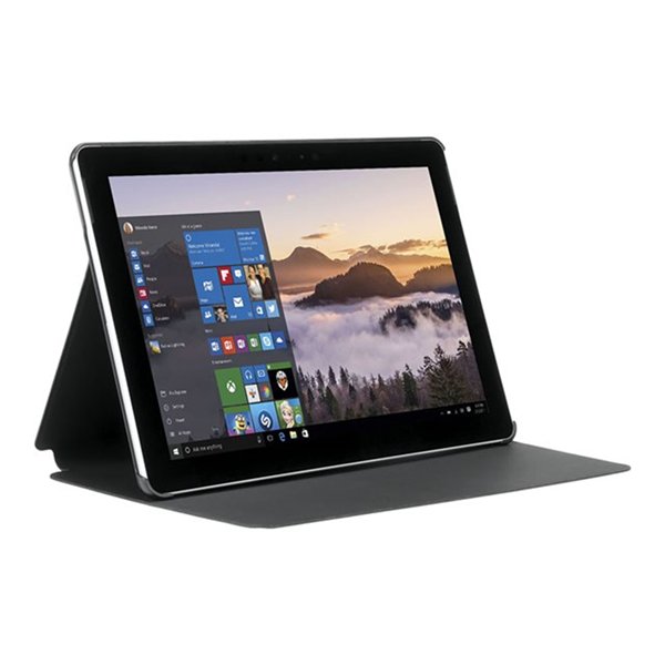 Origine Folio Case for Surface Go  - Black hard shell - Access to all ports features and functions - Magnets closure - Leather imitation