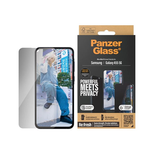 PanzerGlass - schermbeschermer voor mobiele telefoon - ultrabrede pasvorm