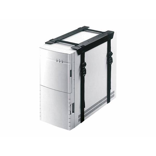 PC bureausteun aan de onderkant van eenbureau bevestigt