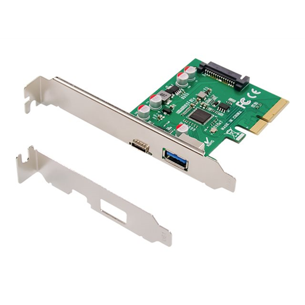 PCIe card USB Type-C + USB-A PCIe Card u