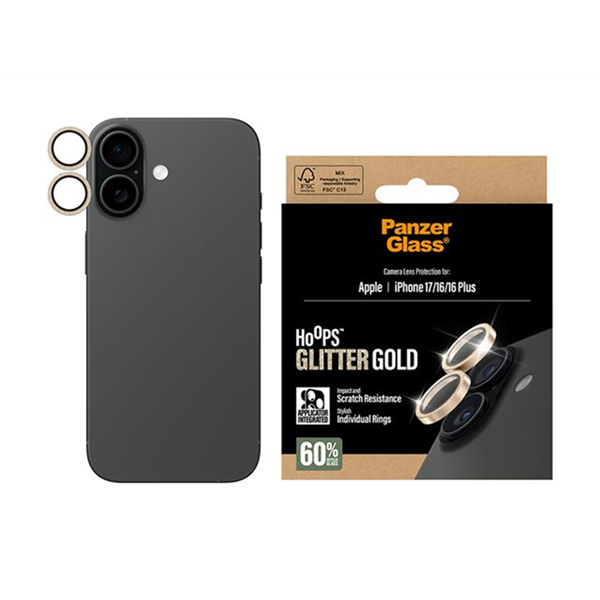 PG Hoops Gold Cam Prot. iPhone 17