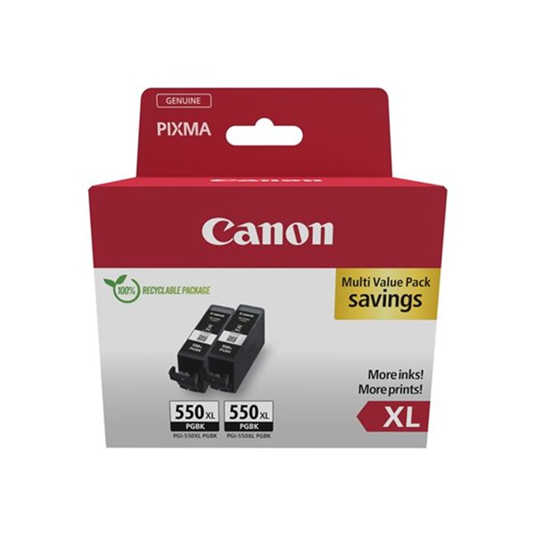 PGI-550XL BK TWIN SEC