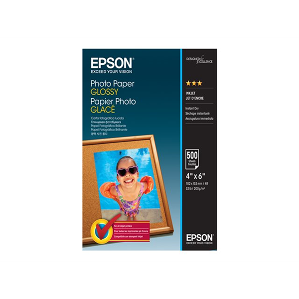 Photo Paper Glossy - 10x15cm - 500 sheets Photo Paper Glossy - 10x15cm - 500 sheets