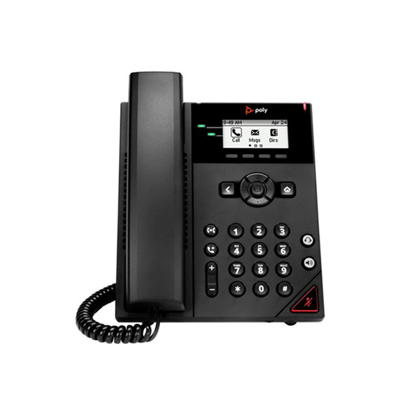 Poly VVX 150 2-Line IP Phone and PoE-enabled