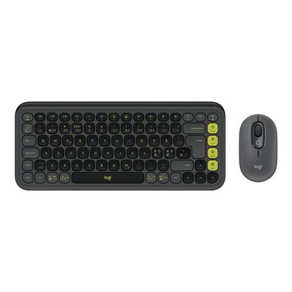 POP ICON COMBO MOUSE AND KB GRAPHITE-PAN