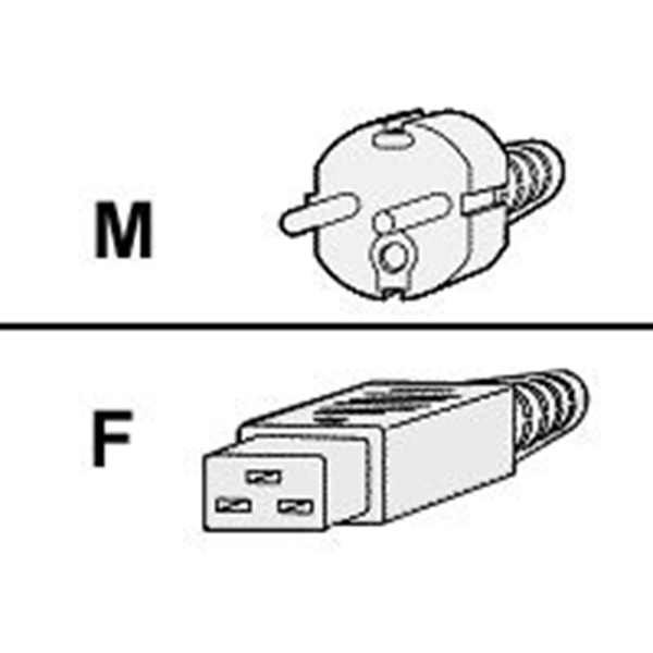 Power Cord/2800V AC 3m Euro
