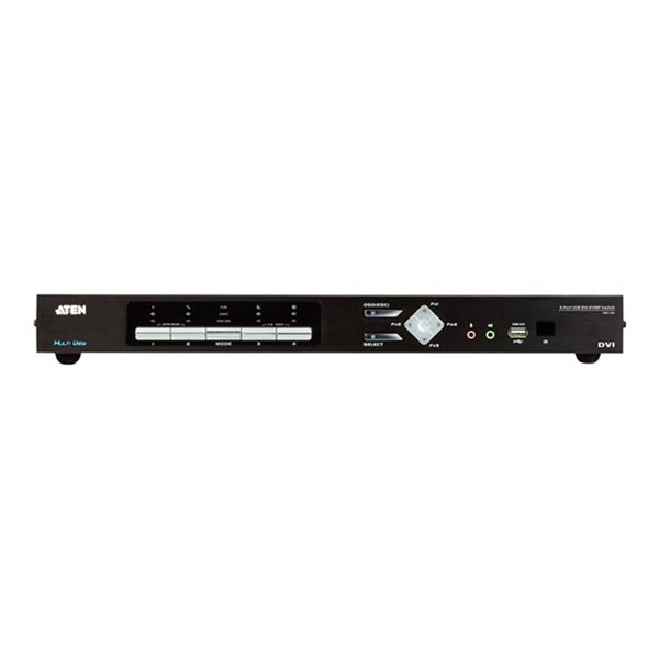 [PREMIUM] 4-Port USB DVI Multi-View KVMP Switch
